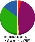 遠藤商店 貸借対照表 2010年5月期