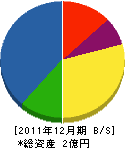 九州緑化建設 貸借対照表 2011年12月期