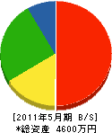 鹿沼どうだんセンター 貸借対照表 2011年5月期