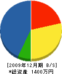 太内田建築 貸借対照表 2009年12月期