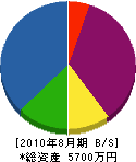 中川建工 貸借対照表 2010年8月期