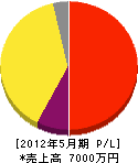日本都市ライン 損益計算書 2012年5月期