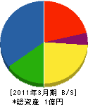 ヤマムラ 貸借対照表 2011年3月期