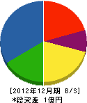 入野商会 貸借対照表 2012年12月期