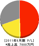 長島管工 損益計算書 2011年6月期