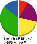 塩田組 貸借対照表 2011年4月期