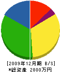 田村土木 貸借対照表 2009年12月期