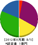 槙原商事 貸借対照表 2012年8月期