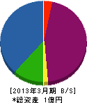 松井電管 貸借対照表 2013年3月期