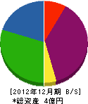 ＊田設備 貸借対照表 2012年12月期