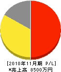橋本防災設備 損益計算書 2010年11月期