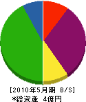 益田重機運輸 貸借対照表 2010年5月期