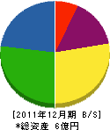 間彦 貸借対照表 2011年12月期