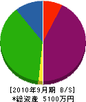 ミユキ電機 貸借対照表 2010年9月期
