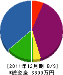 大雄産業 貸借対照表 2011年12月期