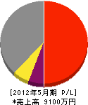 篠田鉄工 損益計算書 2012年5月期
