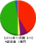 湯沢工務店 貸借対照表 2012年11月期