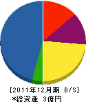 松田建設 貸借対照表 2011年12月期