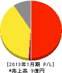 日の本海運 損益計算書 2013年1月期