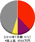 橋本建設 損益計算書 2010年7月期