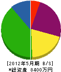 雄昭建設 貸借対照表 2012年5月期