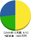 岩田造園石材 貸借対照表 2009年12月期