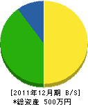 宮崎塗装店 貸借対照表 2011年12月期