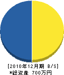 青木組 貸借対照表 2010年12月期 青木組 貸借対照表 2010年12月期