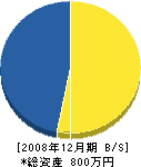 大畠左官工業所 貸借対照表 2008年12月期