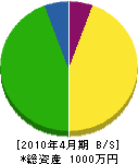 ミシマ総合土木 貸借対照表 2010年4月期
