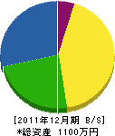 洞内工業 貸借対照表 2011年12月期