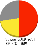 堀江ガス・デンキ 損益計算書 2012年12月期