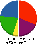 日本電波興業 貸借対照表 2011年12月期