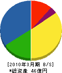 松本鉄工所 貸借対照表 2010年3月期