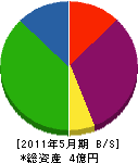 好井工務店 貸借対照表 2011年5月期