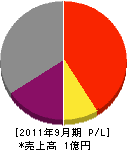 長弘硝子 損益計算書 2011年9月期