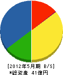 佐藤工務 貸借対照表 2012年5月期