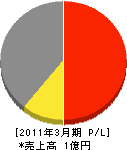 山田建装 損益計算書 2011年3月期