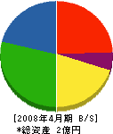 広川電気水道工業 貸借対照表 2008年4月期