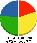 前田緑化園 貸借対照表 2010年8月期