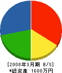 飯田工務店 貸借対照表 2008年3月期