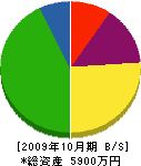 鈴木ポンプ店 貸借対照表 2009年10月期
