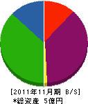 ヤマダ地所 貸借対照表 2011年11月期