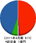 ヤマキ建設 貸借対照表 2011年4月期