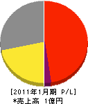 森田塗装工業 損益計算書 2011年1月期