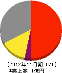 赤塚電気工事 損益計算書 2012年11月期