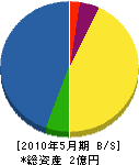 横田電機 貸借対照表 2010年5月期