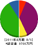 井田建設 貸借対照表 2011年4月期
