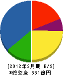 寺崎電気産業 貸借対照表 2012年3月期