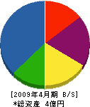 野田電気 貸借対照表 2009年4月期